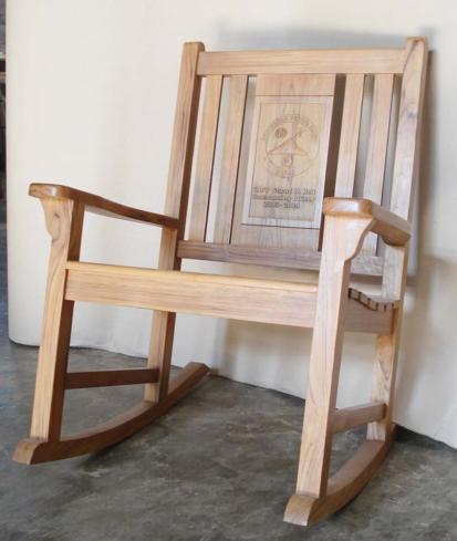 RockingChairHighBack with carving 20cm wider